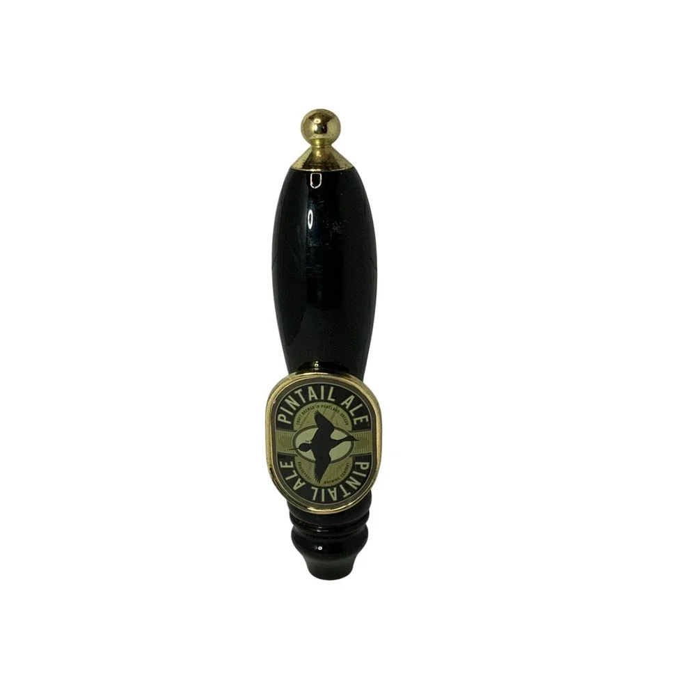 Bridgeport Brewing Company Pintail Ale Beer Tap Handle Black‎ Gold 11in